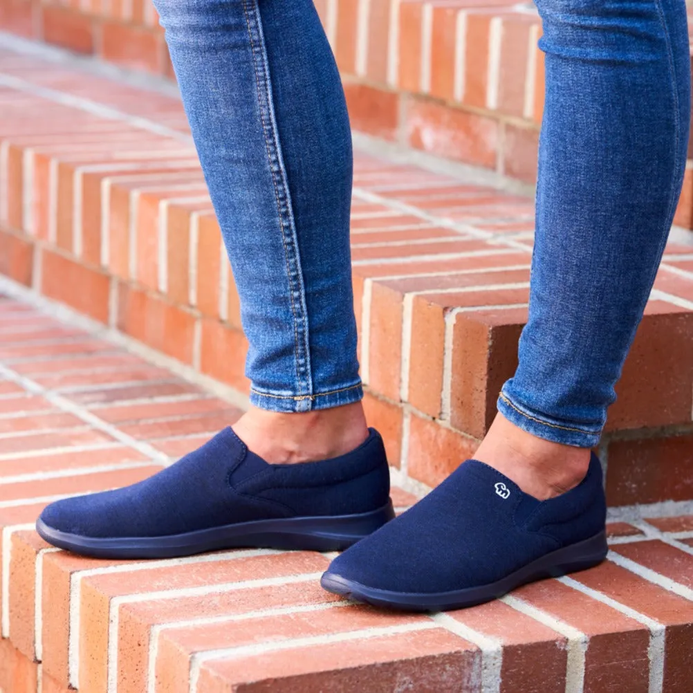 Women's Slip-Ons Navy/Navy Extra Wide Slip On Sneakers