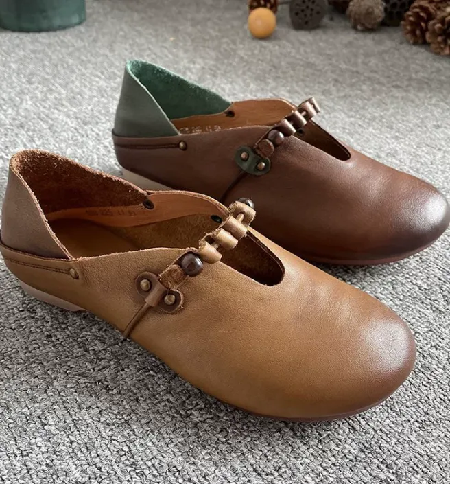 Women Leather Flat Shoes/1011 Jones Flat Shoes