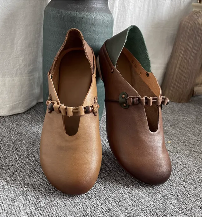 Women Leather Flat Shoes/1011 Flat Comfy Shoes