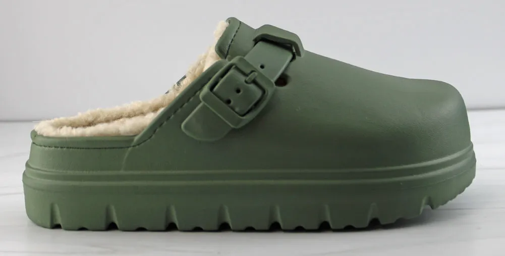 Narrow Width Slip On Shoes Cairo 8 Women's Closed Toe Teddy Lined Clogs