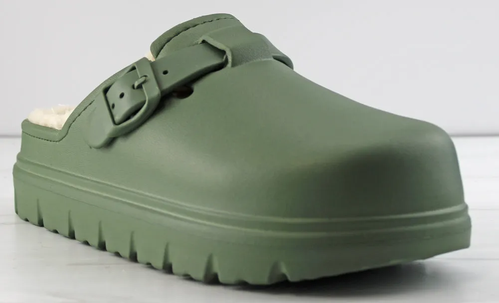 Cairo 8 Women's Closed Toe Teddy Lined Clogs Slip On Knit