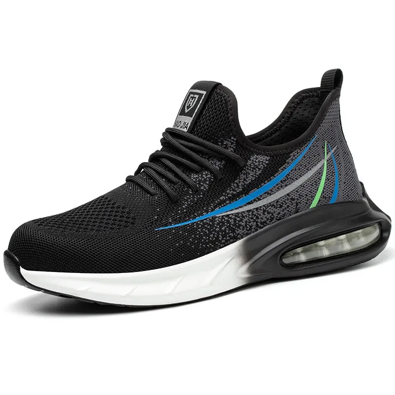 Work Shoes Steel Toe Sports Shoes Indestructible Safety Shoes 1940s Flat Shoes