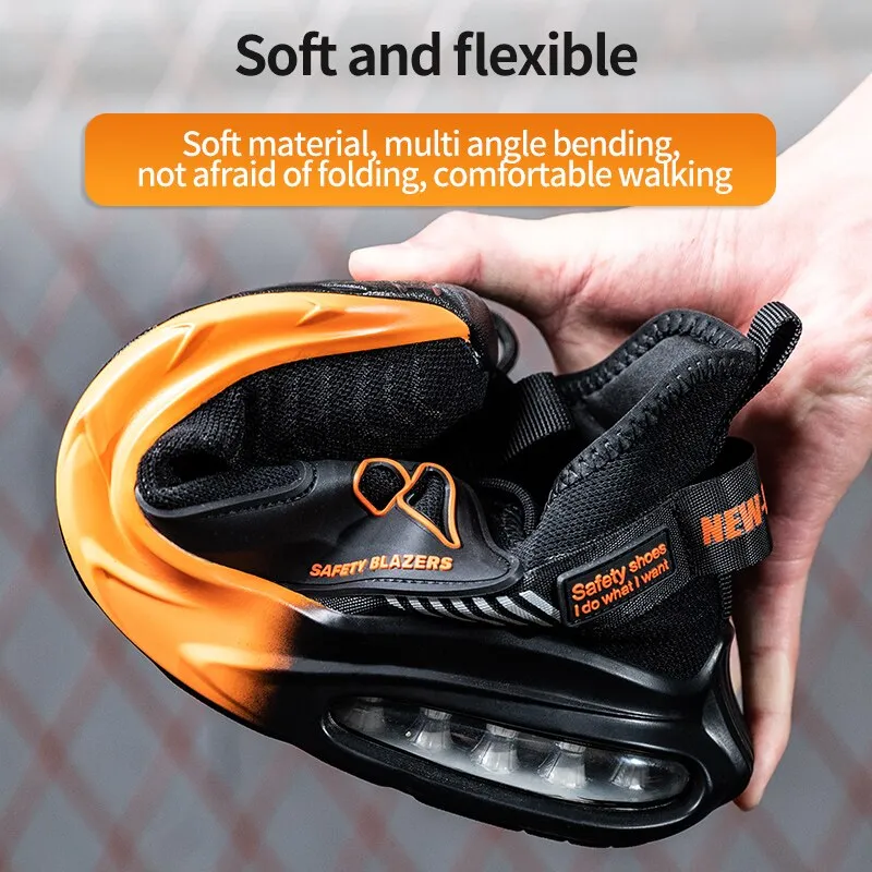 Work Shoes Steel Toe Sports Shoes Indestructible Safety Shoes Indoor Soccer Shoes