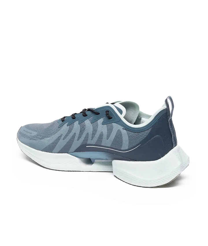 XTEP Lightweight Offroad Runing Shoes for Men- Lace up Style- Ultra Soft Rebounding Formulation Outsole- Nylon Mesh Textile Upper- Rebounding CPU TPU Insole Running Shoes Trail