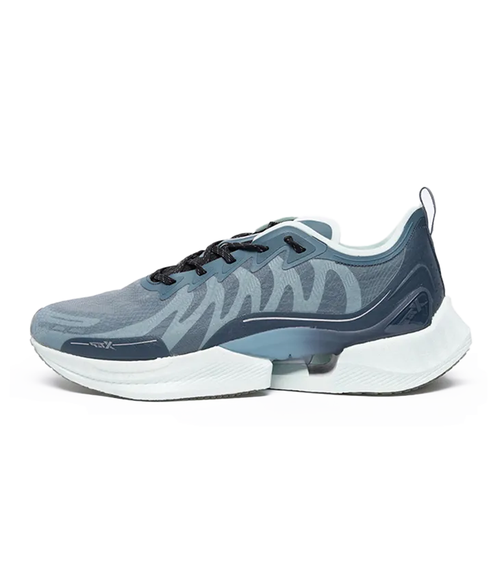 XTEP Lightweight Offroad Runing Shoes for Men- Lace up Style- Ultra Soft Rebounding Formulation Outsole- Nylon Mesh Textile Upper- Rebounding CPU TPU Insole Good Winter Running Shoes