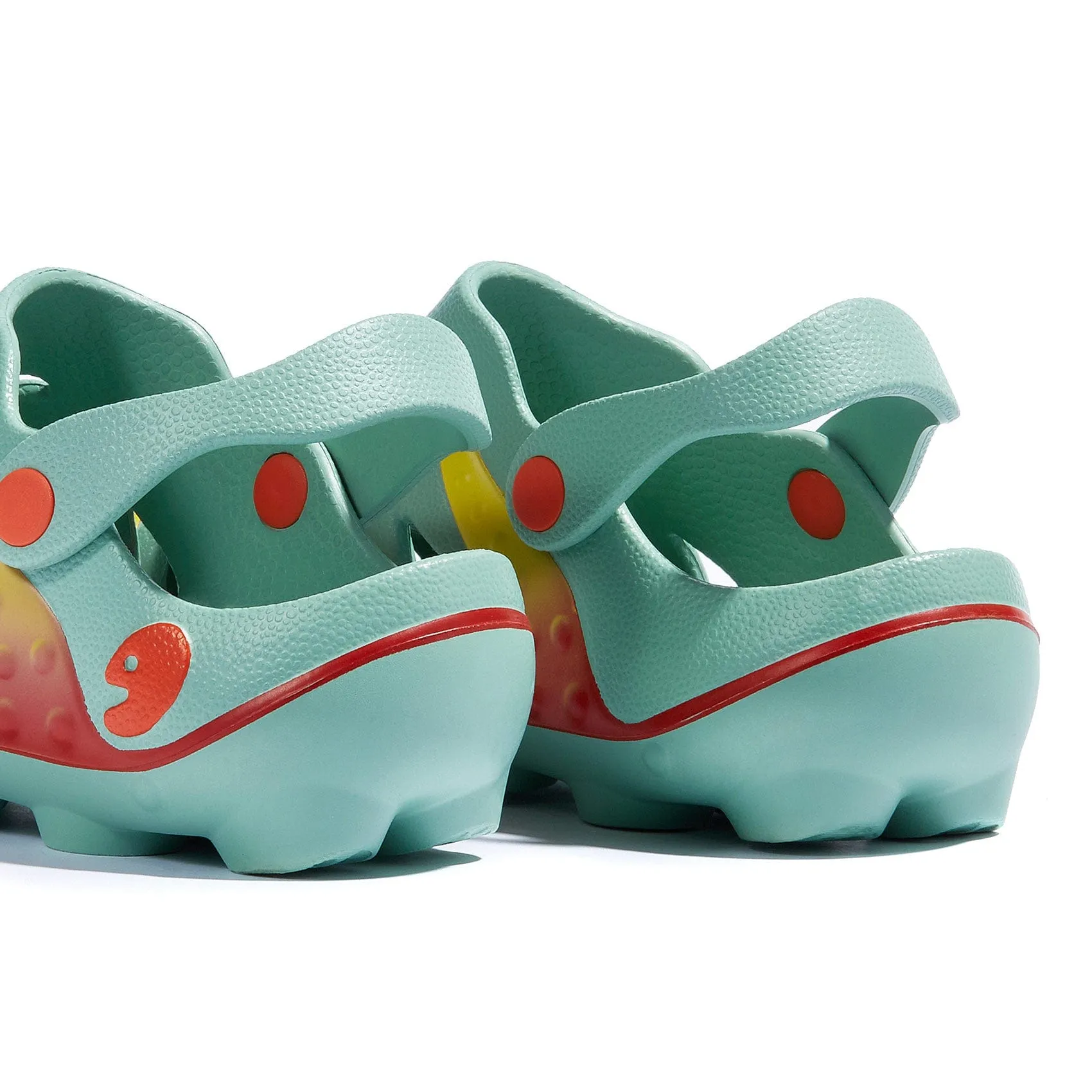 Green Fire Octopus I Men Crocs Sandals Slip On