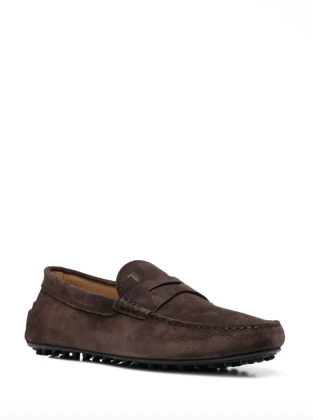 Tod's Gommino City Gommino Driving Shoes in Suede Tods Loafers Sale