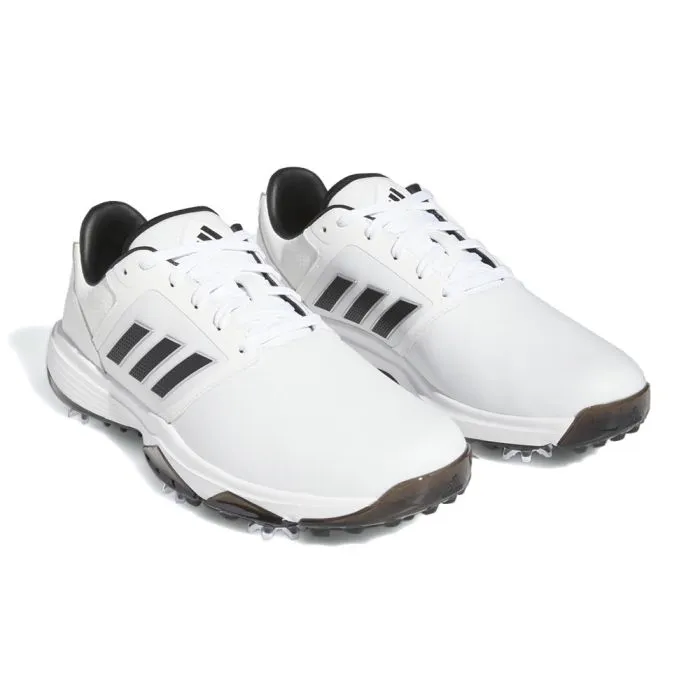 Adidas Men's Bounce 3.0 WD Spiked Golf Shoes - White/Black/Silver Adidas Equipment Running Shoes