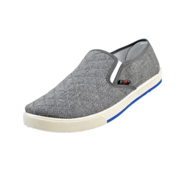 2015 New Wholesale Spring Fashion Men Casual Flats Canvas Driving Slip-on Shoes Comfortable Male Loafers Size 41-44 Rack Room Shoes Flats