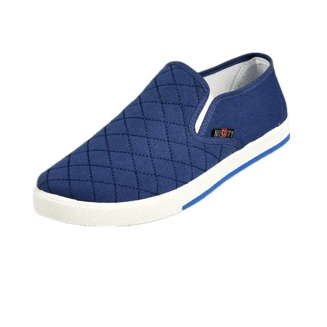 2015 New Wholesale Spring Fashion Men Casual Flats Canvas Driving Slip-on Shoes Comfortable Male Loafers Size 41-44 Mtb Flat Shoes