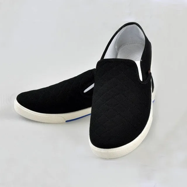 Flat Wrestling Shoes 2015 New Wholesale Spring Fashion Men Casual Flats Canvas Driving Slip-on Shoes Comfortable Male Loafers Size 41-44