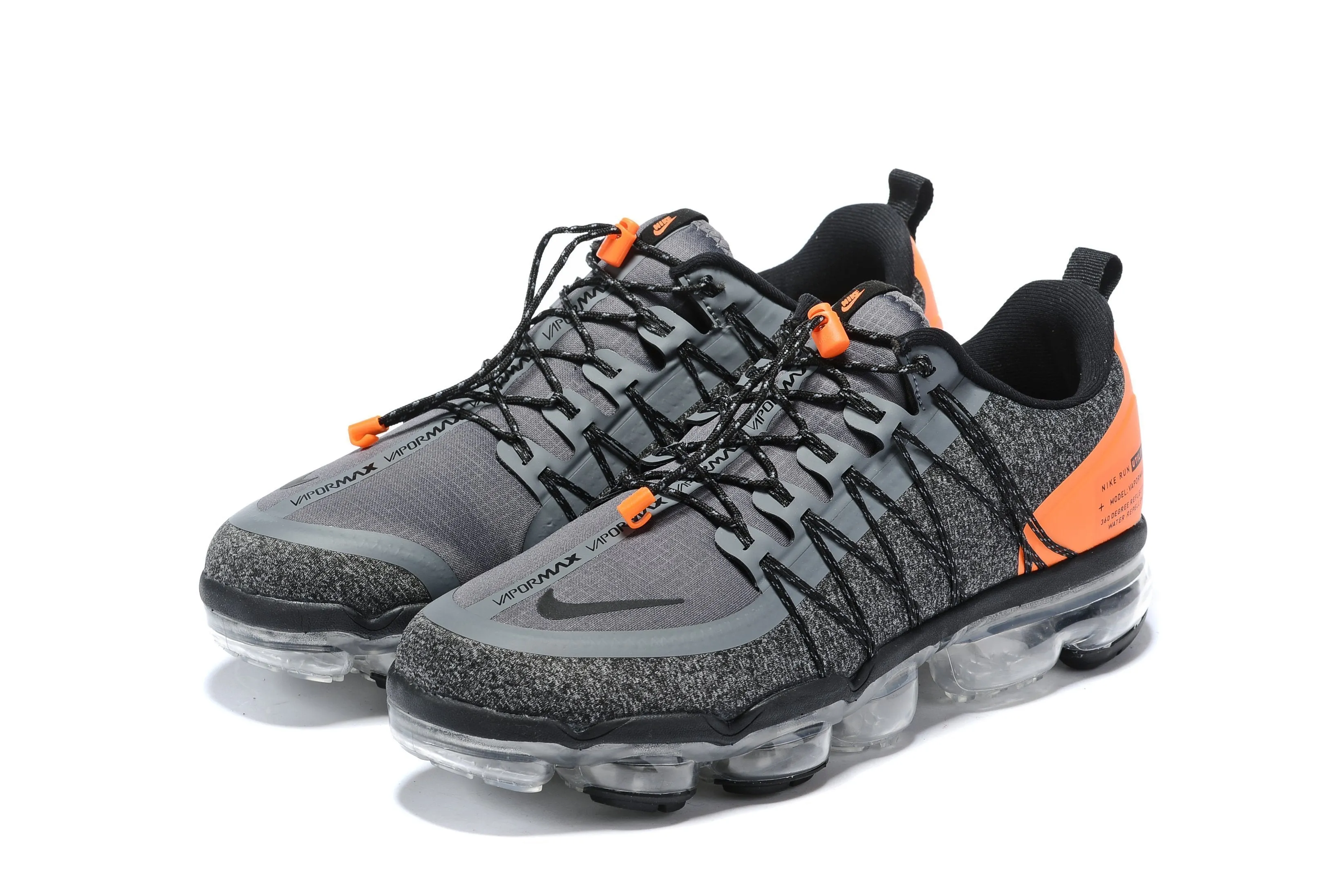 Spider Man Sneakers Nike Air Vapormax Run Utility Grey Orange Shoes Sneakers Men Sale Size US 7, 8, 8.5, 9, 10, 11